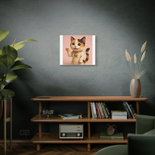 Adorable Cat Canvas Print, Cute Pet Wall Decor, Animal Art for Cat Lovers, Unique Pet Gift, Meowly Cyrus