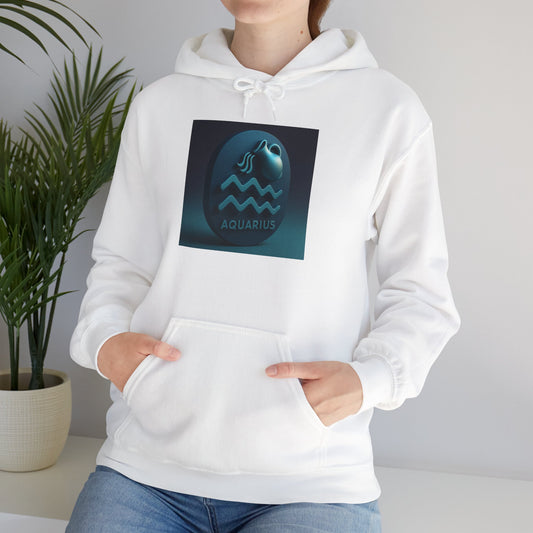 Aquarius Zodiac Hoodie, Astrology Sweatshirt, Unisex Astrology Apparel, Horoscope Gift, Cosmic Style, Trendy Sweatshirt