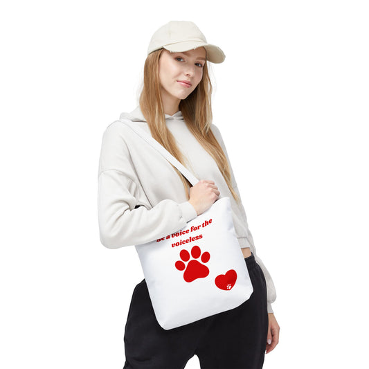 Animal Advocacy Tote Bag - Be a Voice for the Voiceless, Eco-Friendly, Pet Lover Gift, Animal Rescue Support, Everyday Use