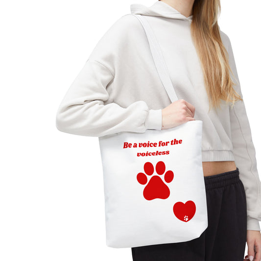Animal Advocacy Tote Bag - Be a Voice for the Voiceless, Eco-Friendly, Pet Lover Gift, Animal Rescue Support, Everyday Use